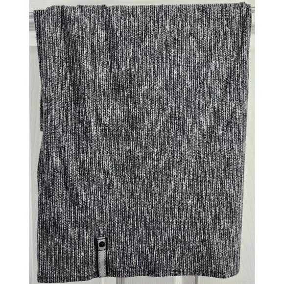 LULULEMON Vinyasa Scarf Wrap Coco Pique Black Grey Infinity Neck Scarf - Picture 1 of 3